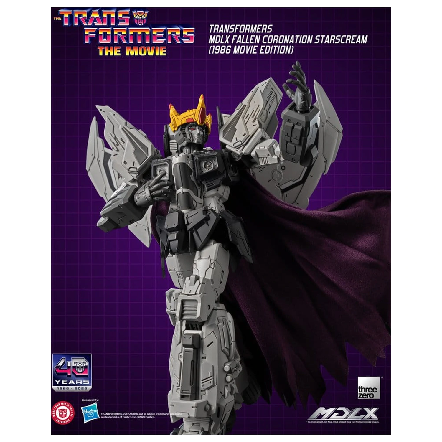 Transformers MDLX Action Figure Fallen Coronation Starscream (1986 Movie Edition) 20 cm product photo