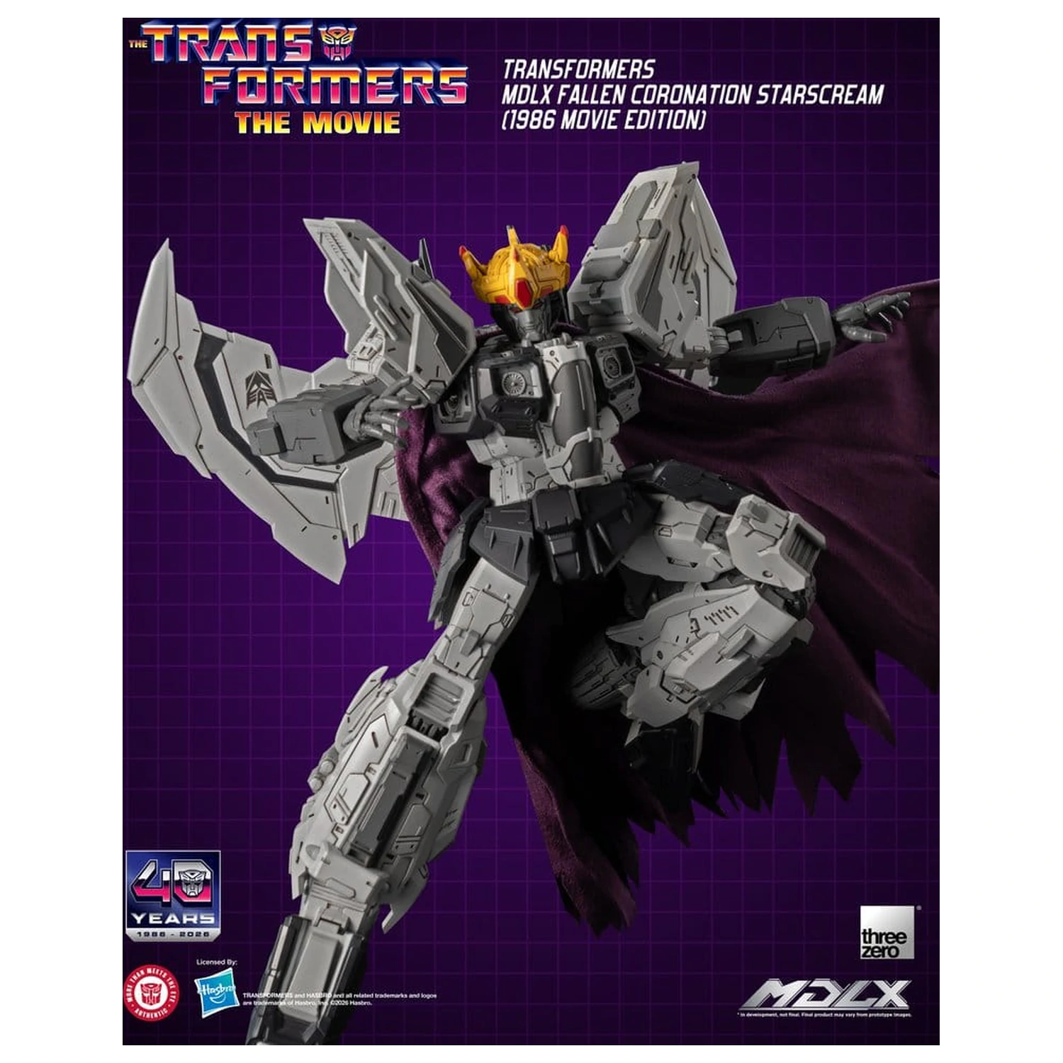 Transformers MDLX Action Figure Fallen Coronation Starscream (1986 Movie Edition) 20 cm product photo