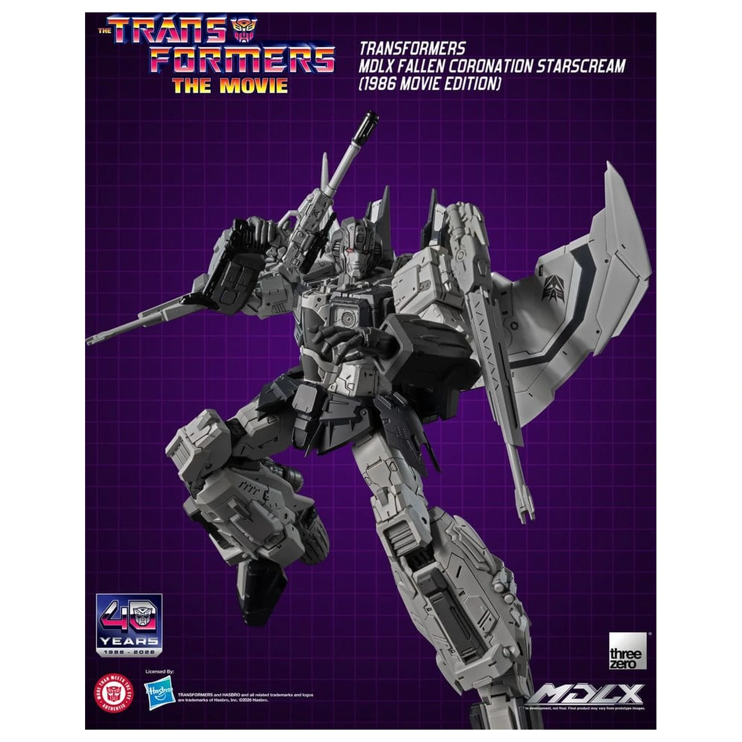 Transformers MDLX Action Figure Fallen Coronation Starscream (1986 Movie Edition) 20 cm product photo