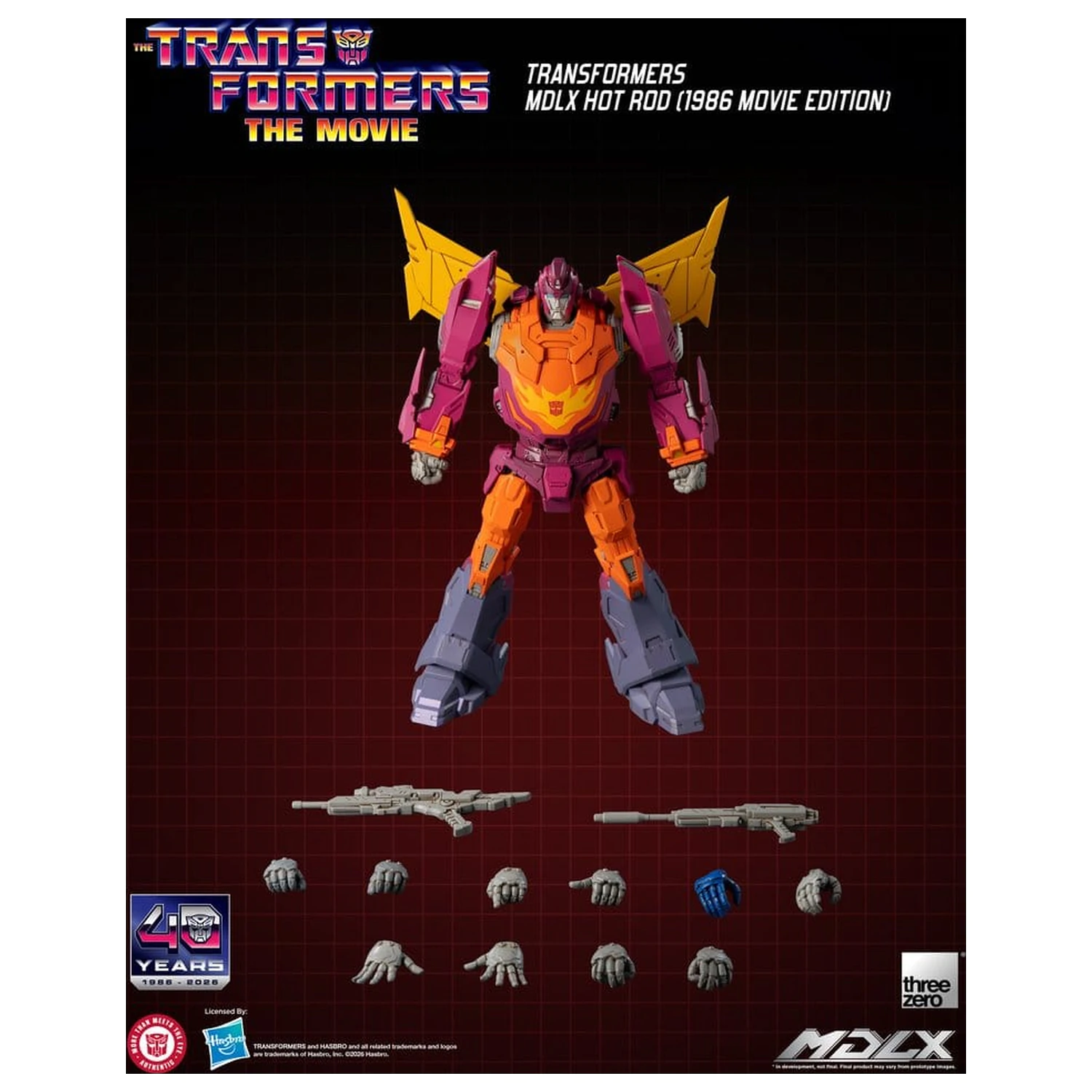 Transformers MDLX Action Figure Hot Rod (1986 Movie Edition) 18 cm product photo