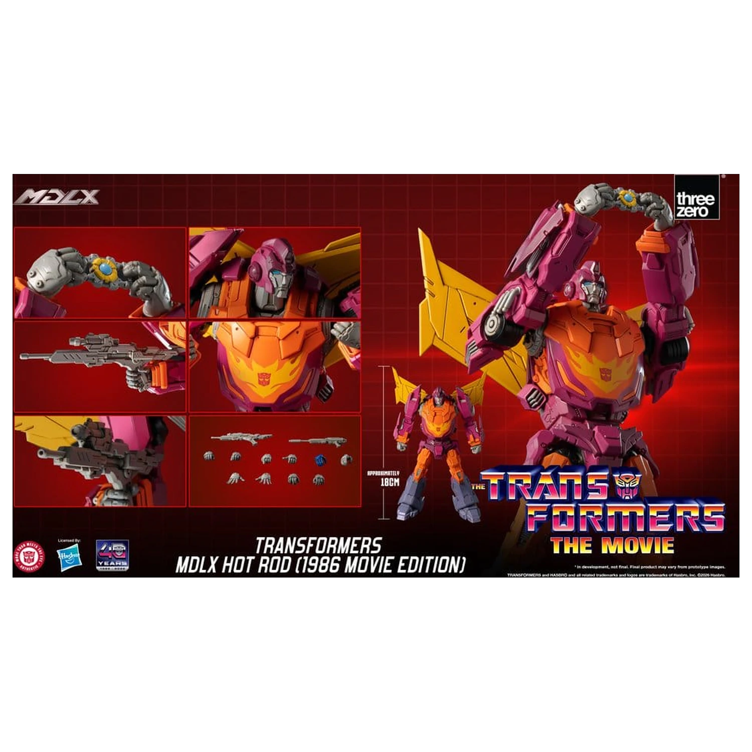 Transformers MDLX Action Figure Hot Rod (1986 Movie Edition) 18 cm product photo