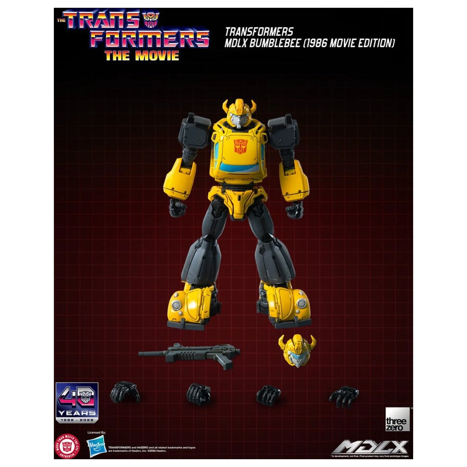 Transformers MDLX Action Figure Bumblebee (1986 Movie Edition) 12 cm product photo