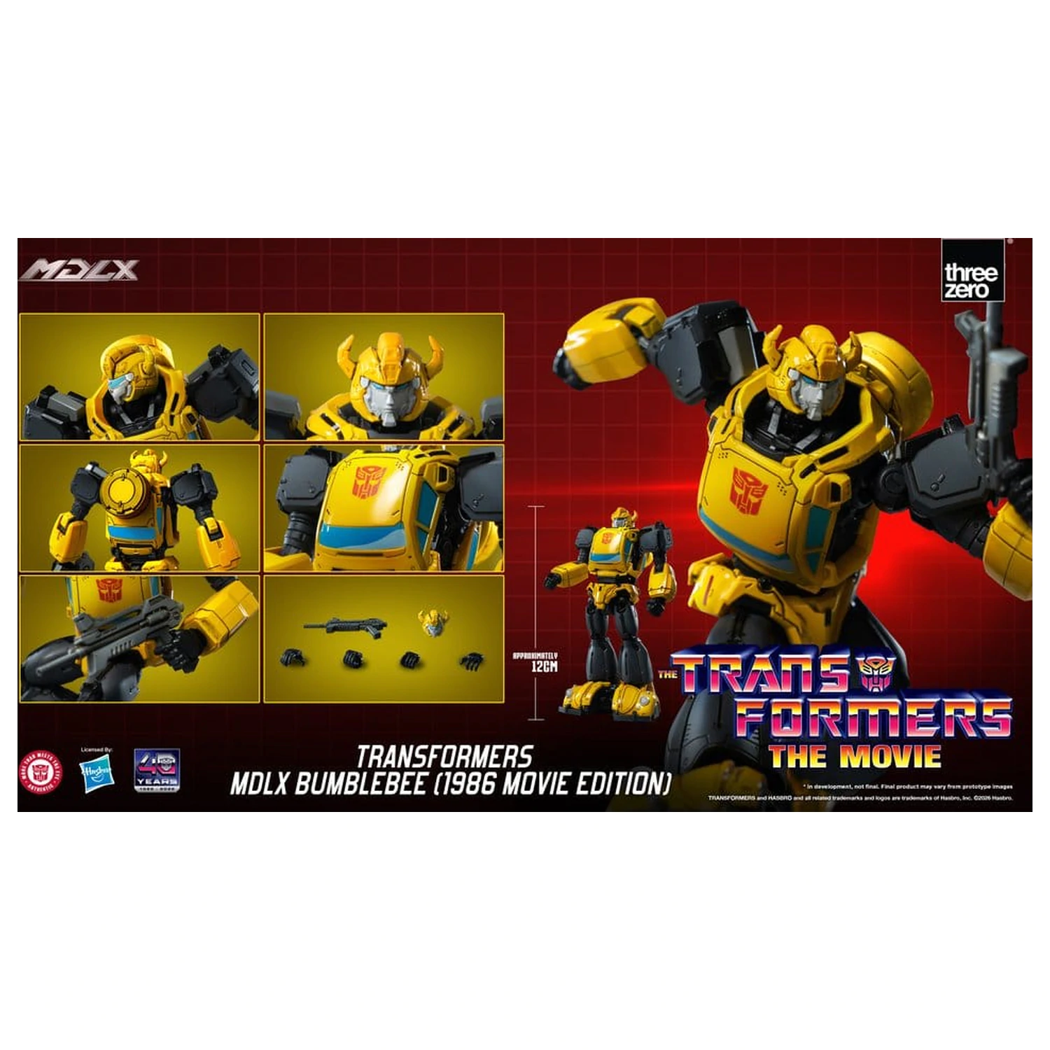 Transformers MDLX Action Figure Bumblebee (1986 Movie Edition) 12 cm product photo