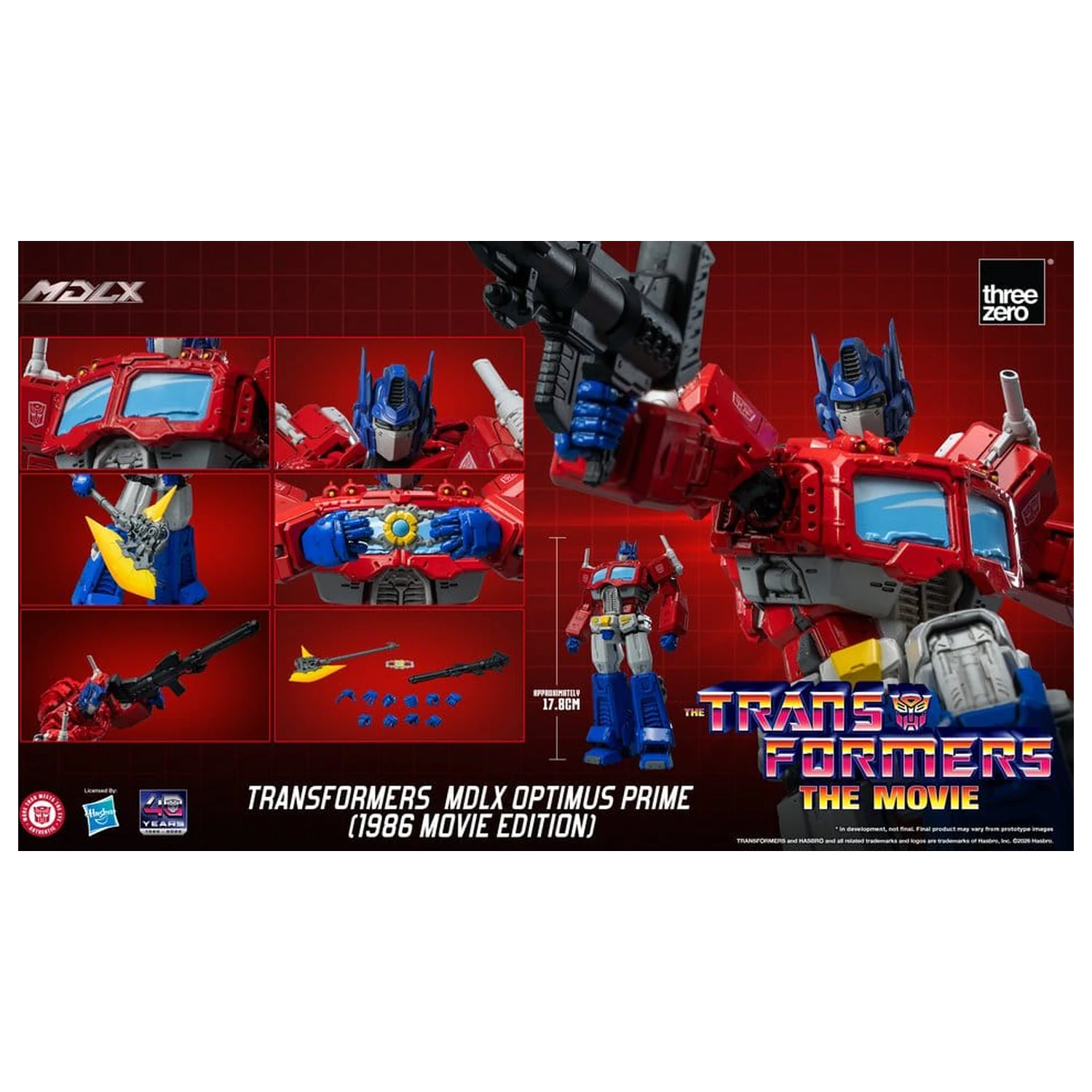 Transformers MDLX Action Figure Optimus Prime (1986 Movie Edition) 18 cm product photo