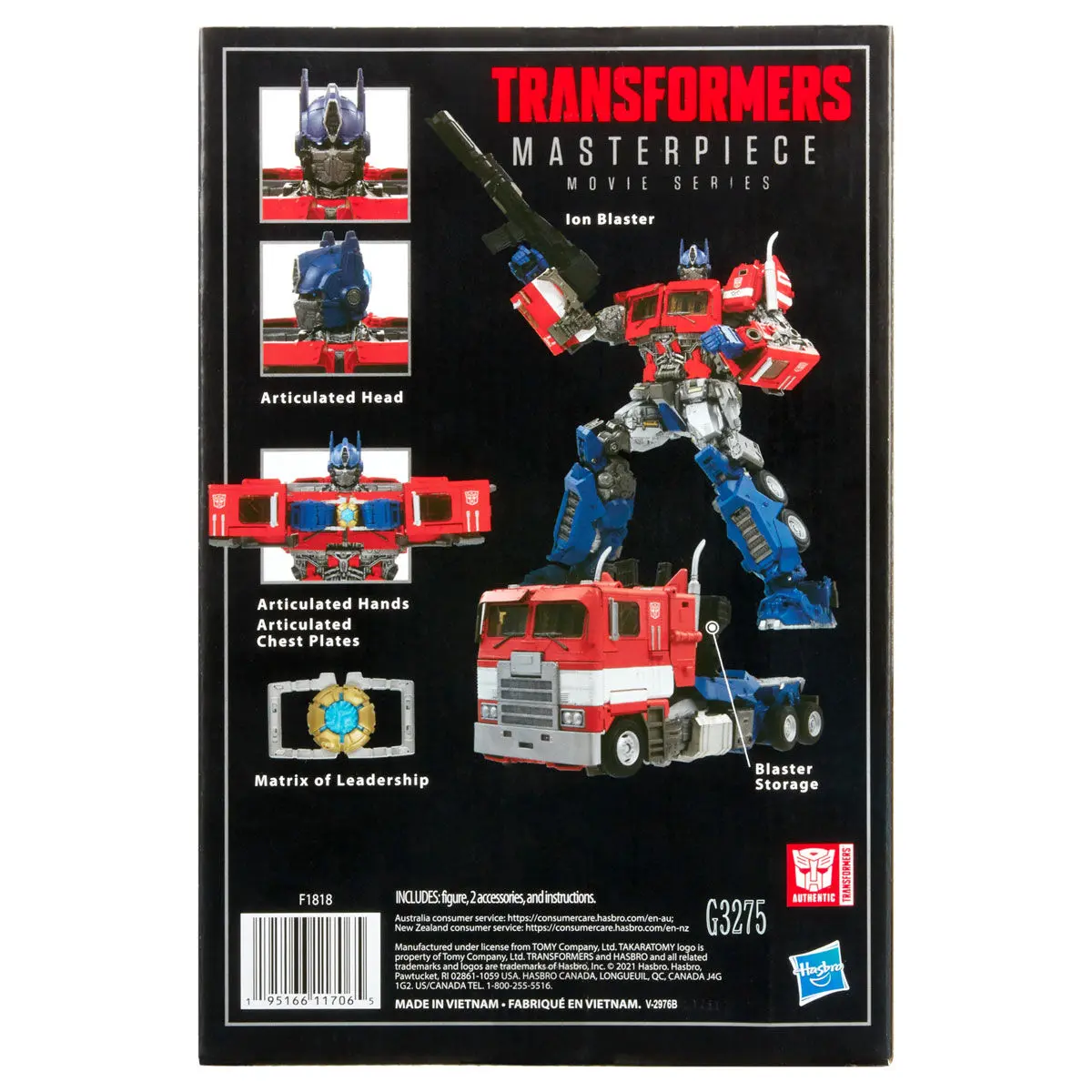 Transformers Move Masterpiece Bumblebee Optimus Prime 27cm product photo