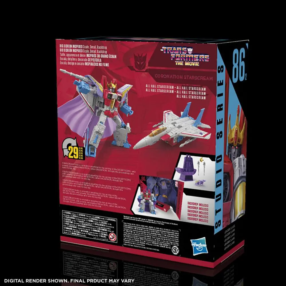 Transformers Movie 1986 Studio Series Leader Class Action Figure 2022 Coronation Starscream 22 cm termékfotó