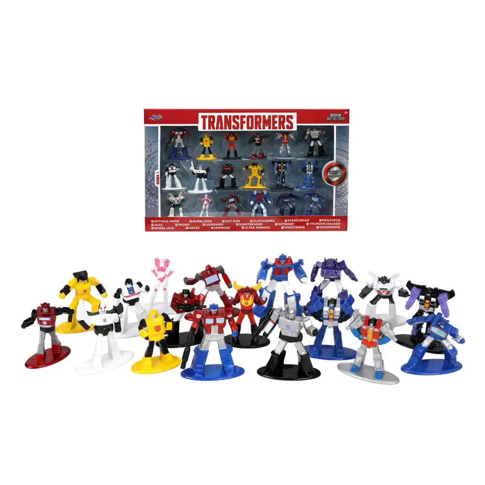 Transformers Nano Metalfigs Diecast Mini Figures 18-Pack Wave 1 4 cm termékfotó