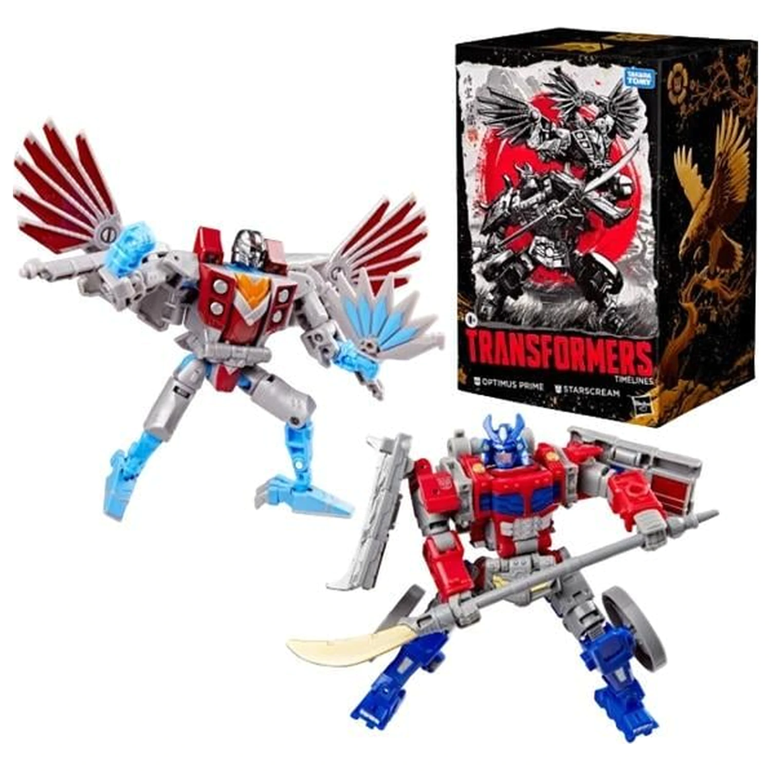Transformers Optimus Prime & Starscream Figure Timeline 12.5cm product photo
