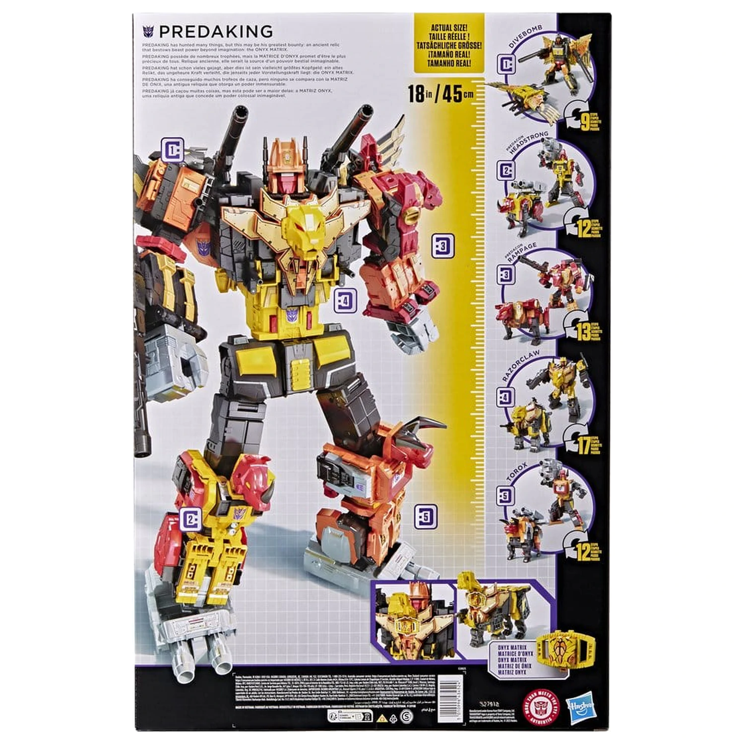 Transformers Power of the Primes Combiner Action Figure Predaking 45 cm product photo
