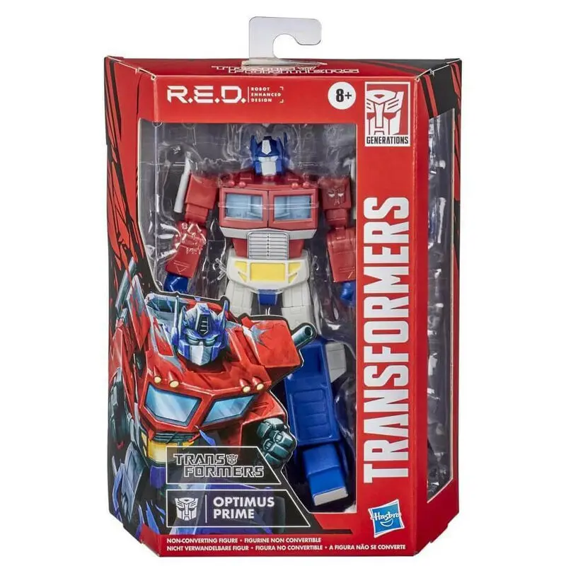 Transformers RED Optimus Prime G1 figure 15cm product photo