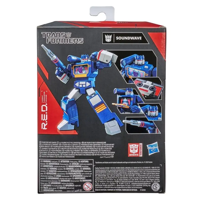 Transformers R.E.D Generations Soundwave figure 15cm product photo