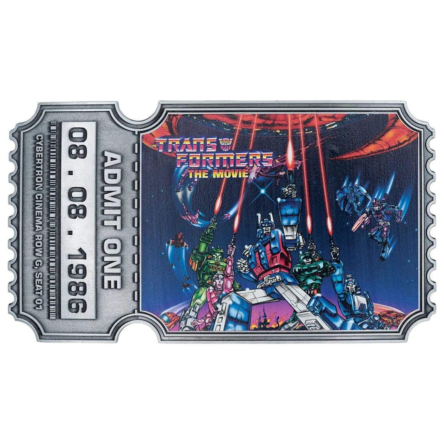 Transformers Replica The Movie 40th Anniversary Movie Ticket Limited Edition 9 x 16 cm product photo