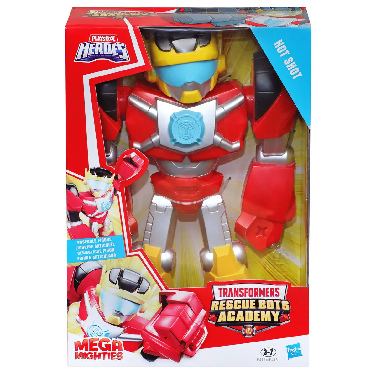 Transformers Rescue Bots Academy Hot Shot Mega Mighties figure 25cm product photo