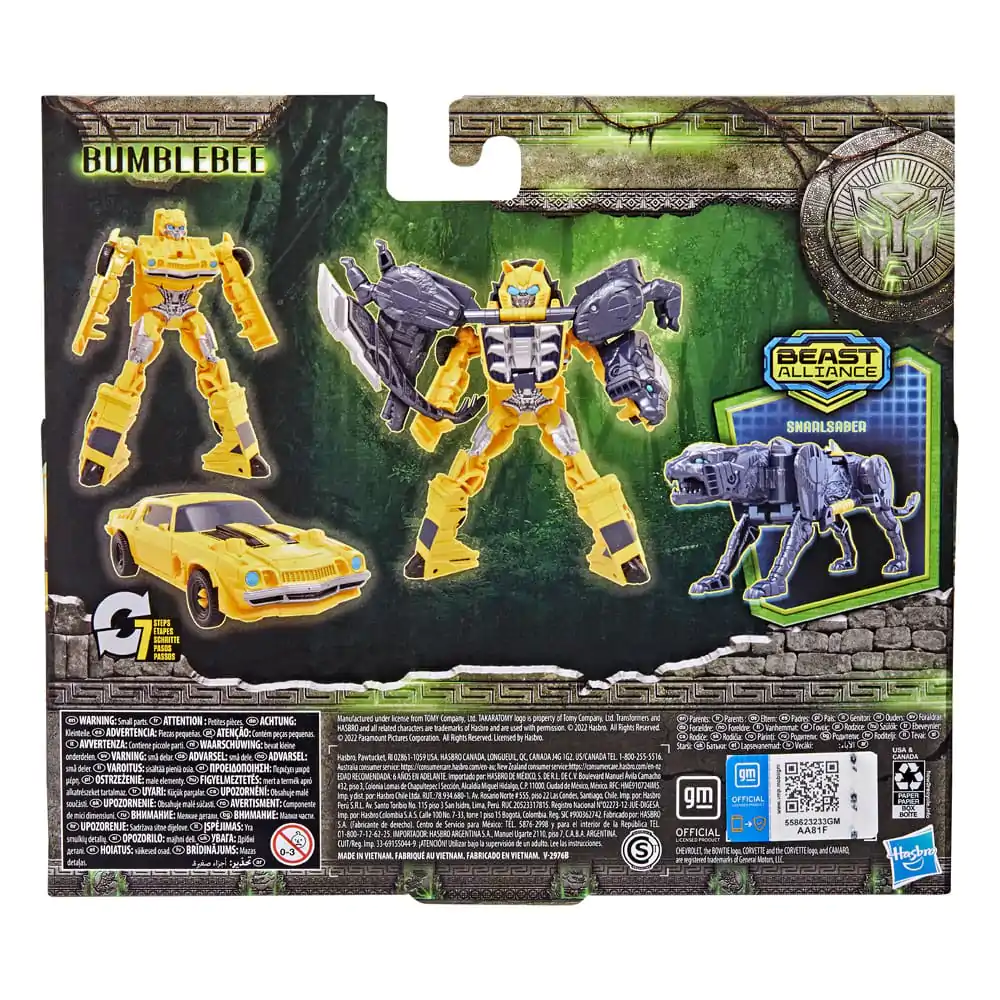 Transformers: Rise of the Beasts Beast Alliance Combiner Action Figure 2-Pack Bumblebee &amp; Snarlsaber 13 cm product photo