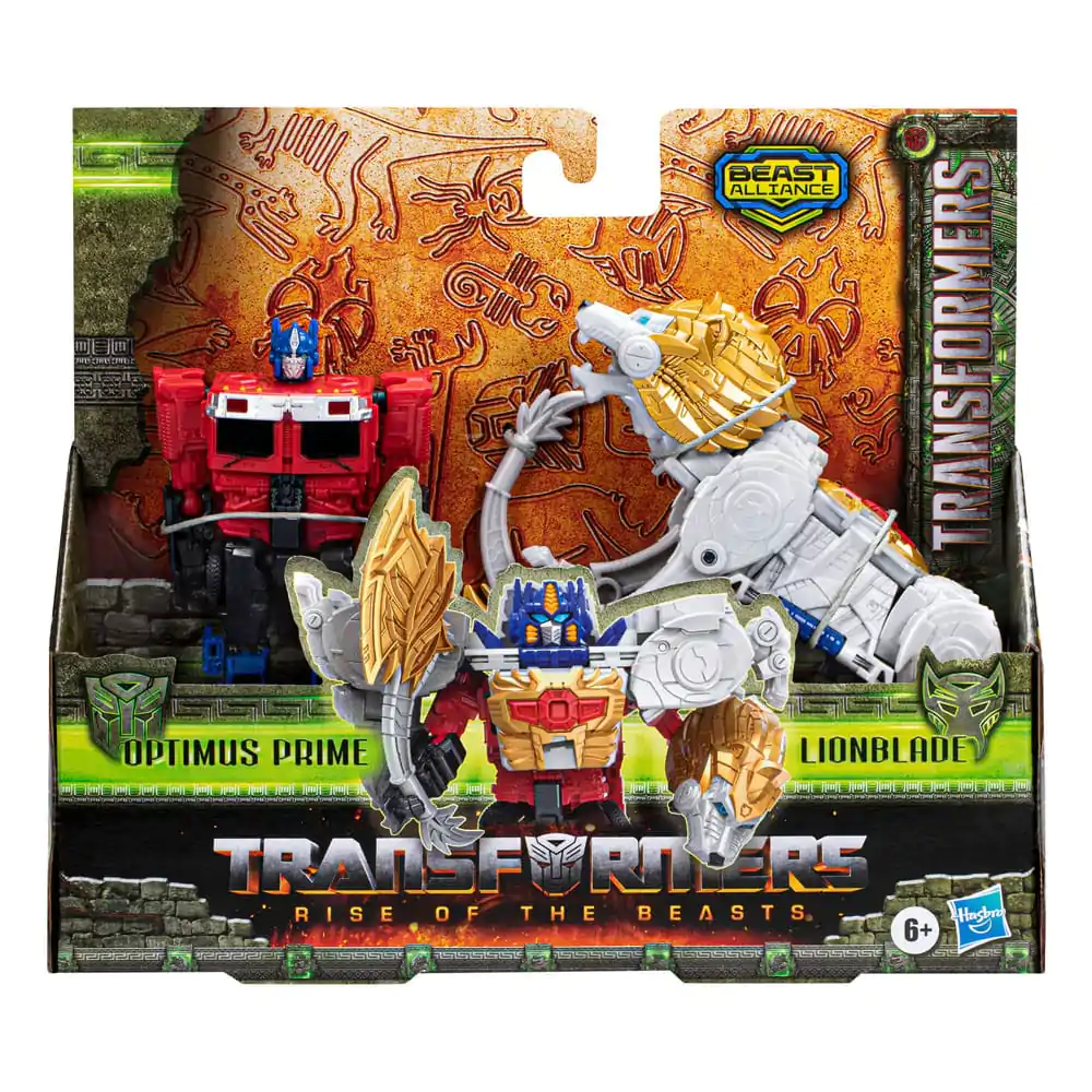 Transformers: Rise of the Beasts Beast Alliance Combiner Action Figure 2-Pack Optimus Prime &amp; Lionblade 13 cm product photo