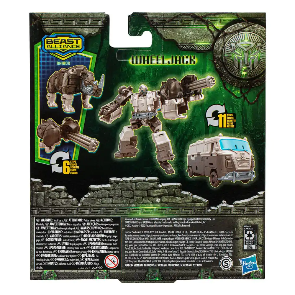 Transformers: Rise of the Beasts Beast Alliance Weaponizer Action Figure 2-Pack Wheeljack with Rhinox 13 cm product photo
