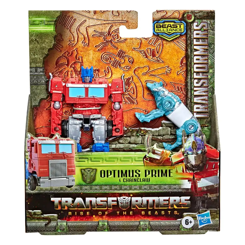 Transformers: Rise of the Beasts Beast Alliance Weaponizer Action Figure 2-Pack Optimus Prime &amp; Chainclaw 13 cm product photo