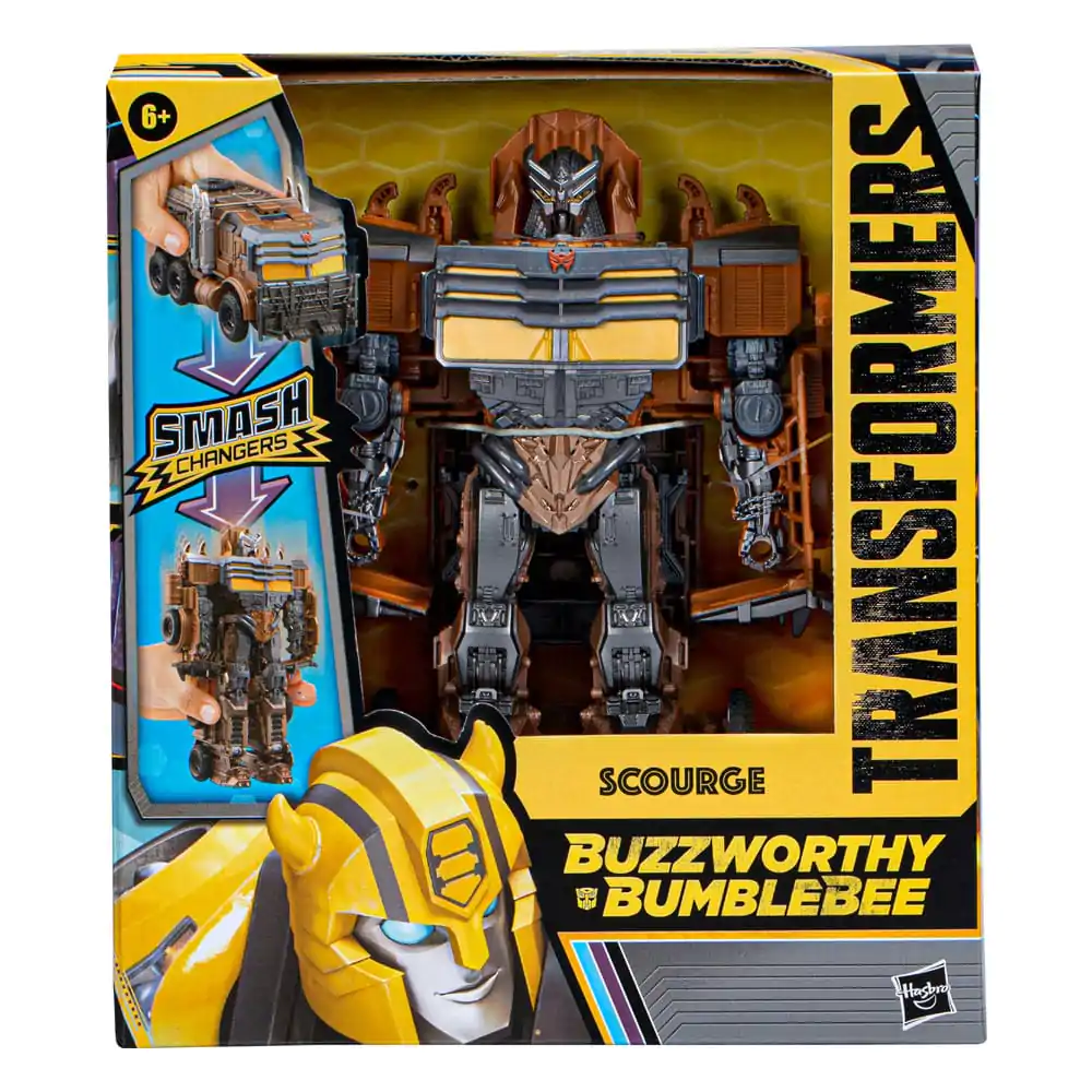 Transformers: Rise of the Beasts Buzzworthy Bumblebee Smash Changers Action Figure Scourge 23 cm product photo