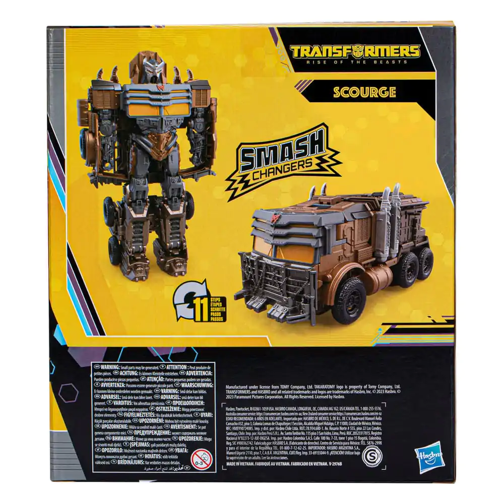 Transformers: Rise of the Beasts Buzzworthy Bumblebee Smash Changers Action Figure Scourge 23 cm product photo