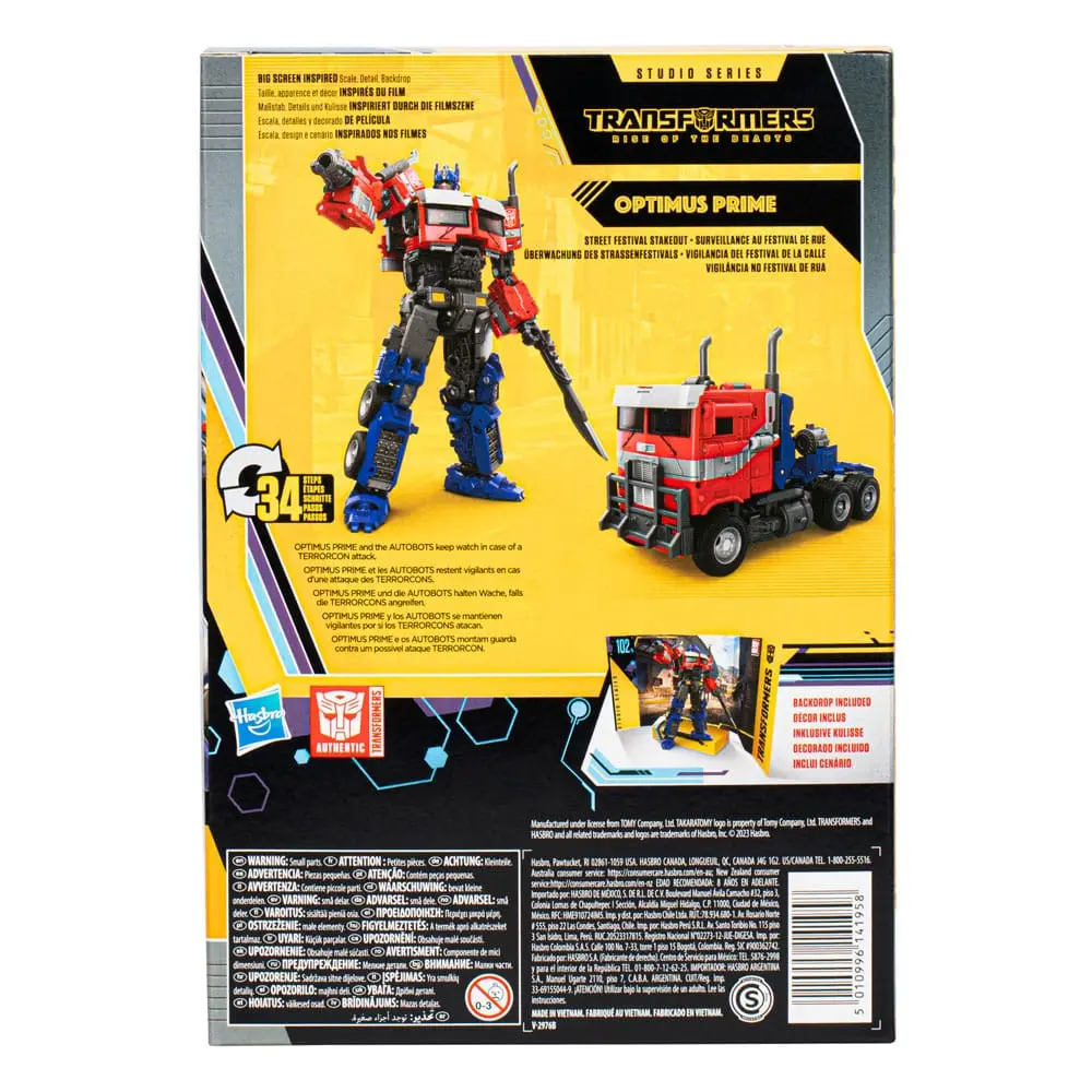 Transformers: Rise of the Beasts Buzzworthy Bumblebee Studio Series Action Figure 102BB Optimus Prime 16 cm product photo