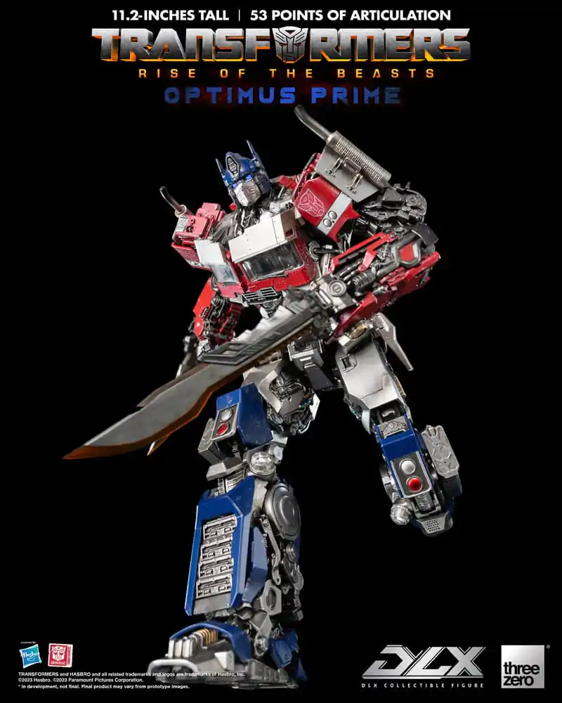 Transformers: Rise of the Beasts DLX Action Figure 1/6 Optimus Prime 28 cm termékfotó