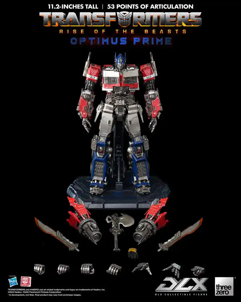 Transformers: Rise of the Beasts DLX Action Figure 1/6 Optimus Prime 28 cm termékfotó