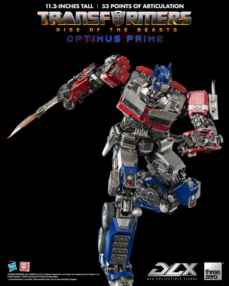 Transformers: Rise of the Beasts DLX Action Figure 1/6 Optimus Prime 28 cm termékfotó