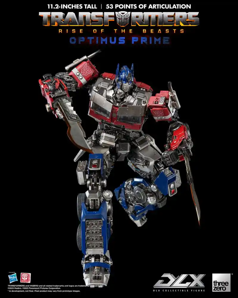 Transformers: Rise of the Beasts DLX Action Figure 1/6 Optimus Prime 28 cm termékfotó