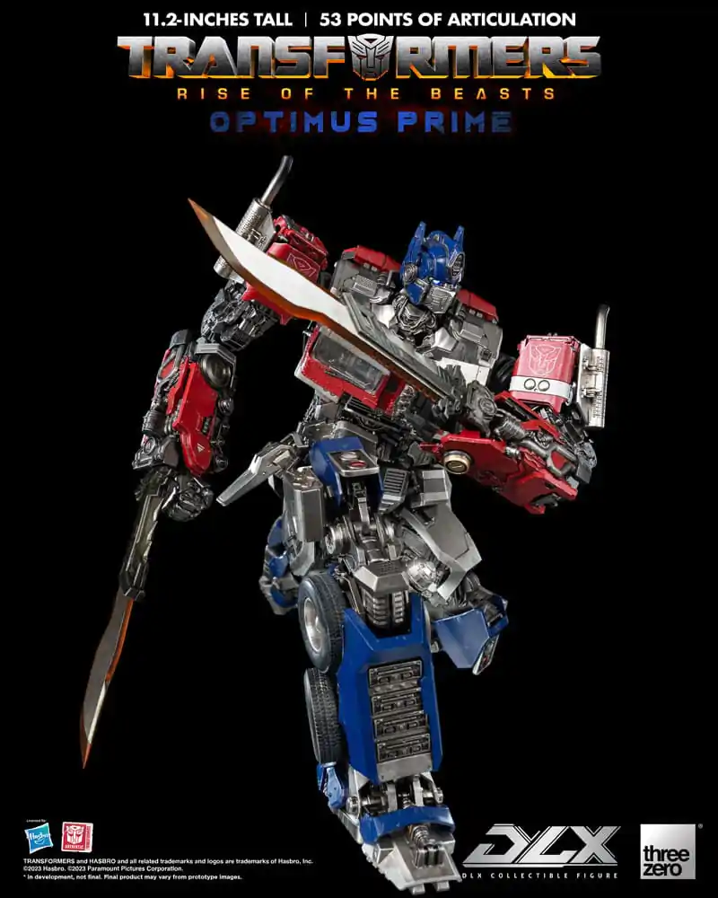 Transformers: Rise of the Beasts DLX Action Figure 1/6 Optimus Prime 28 cm termékfotó