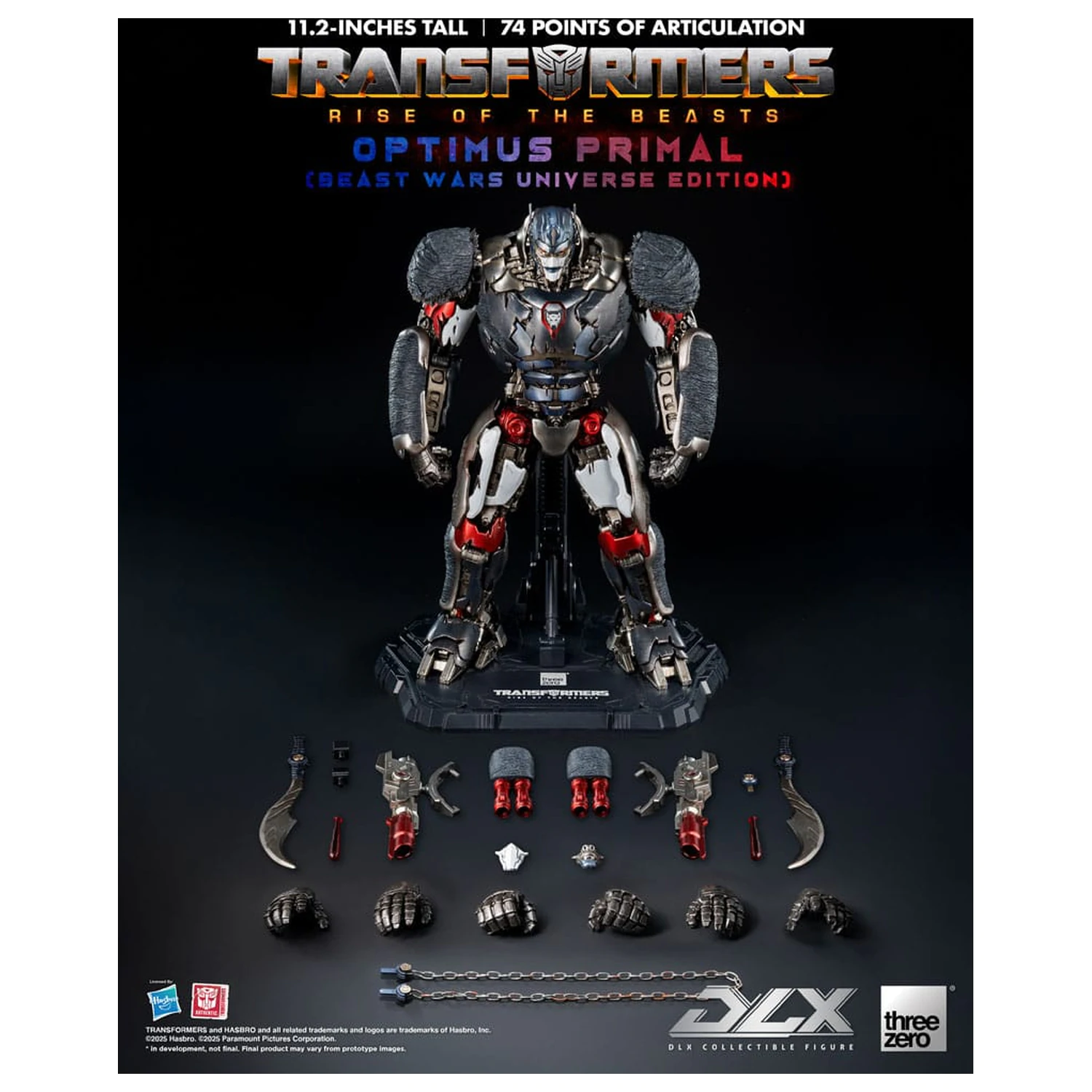 Transformers: Rise of the Beasts DLX Action Figure Optimus Primal (Beast Wars Universe Edition) 29 cm   product photo