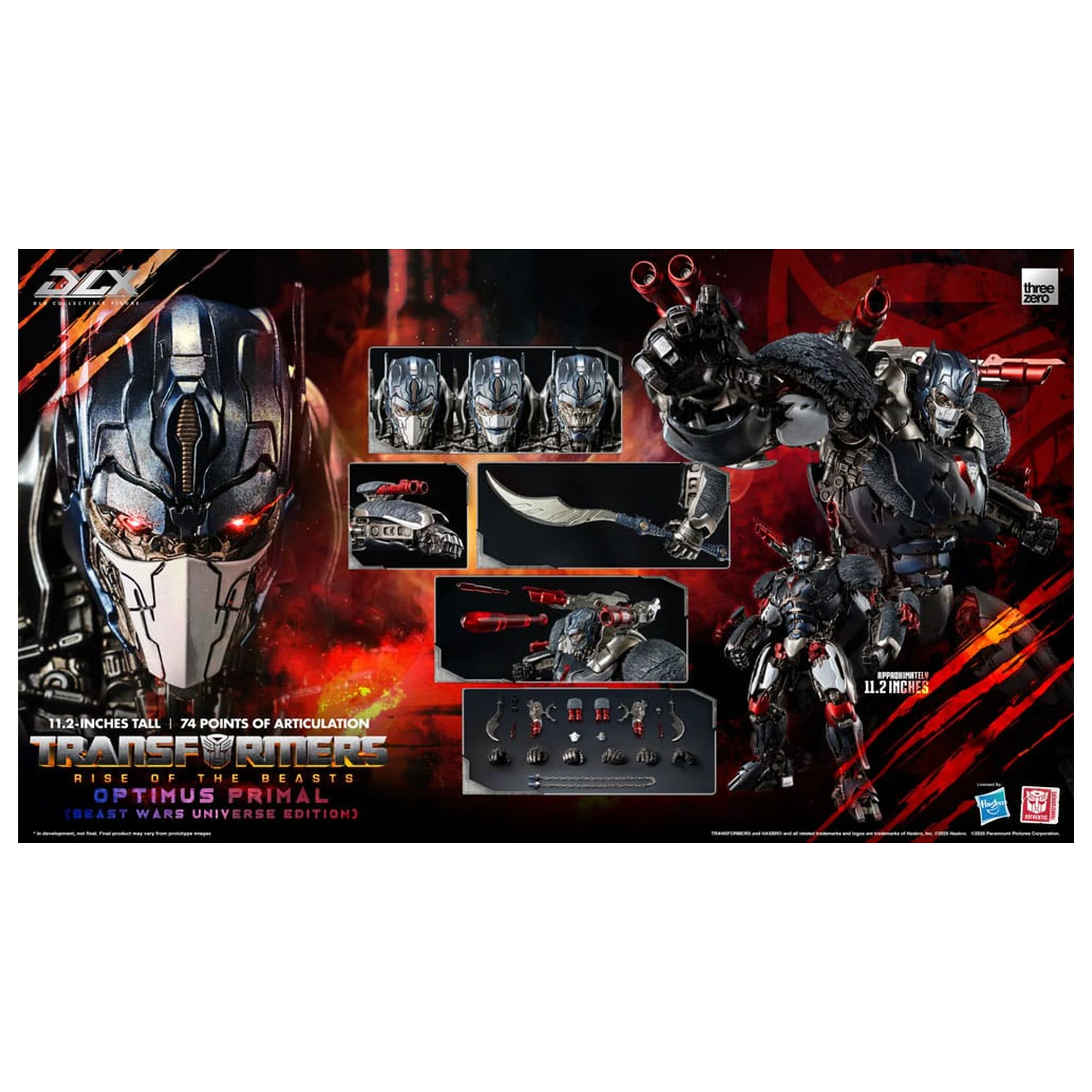 Transformers: Rise of the Beasts DLX Action Figure Optimus Primal (Beast Wars Universe Edition) 29 cm   product photo