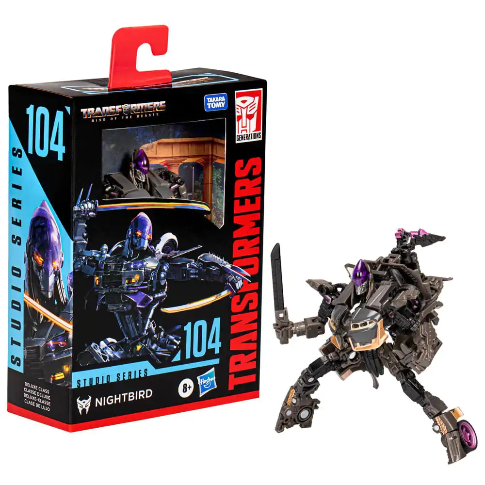 Transformers: Rise of the Beasts Generations Studio Series Deluxe Class Action Figure 104 Nightbird 11 cm product photo