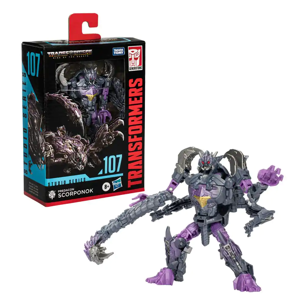 Transformers: Rise of the Beasts Generations Studio Series Deluxe Class Action Figure 107 Predacon Scorponok 11 cm product photo