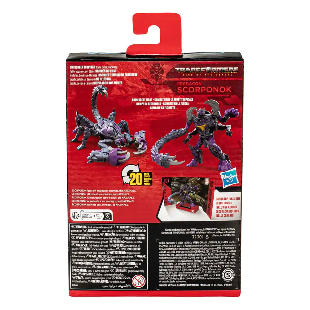 Transformers: Rise of the Beasts Generations Studio Series Deluxe Class Action Figure 107 Predacon Scorponok 11 cm product photo