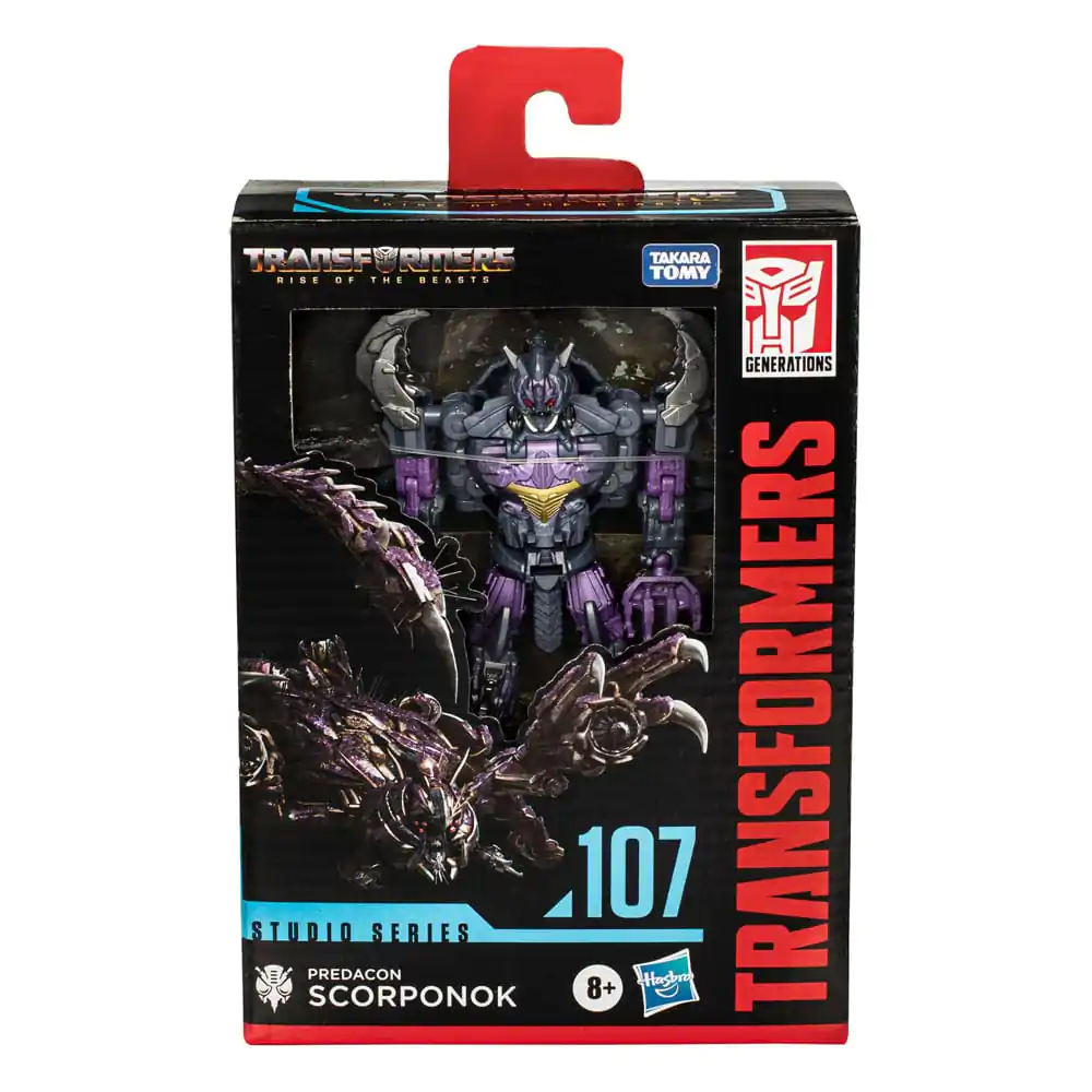 Transformers: Rise of the Beasts Generations Studio Series Deluxe Class Action Figure 107 Predacon Scorponok 11 cm product photo