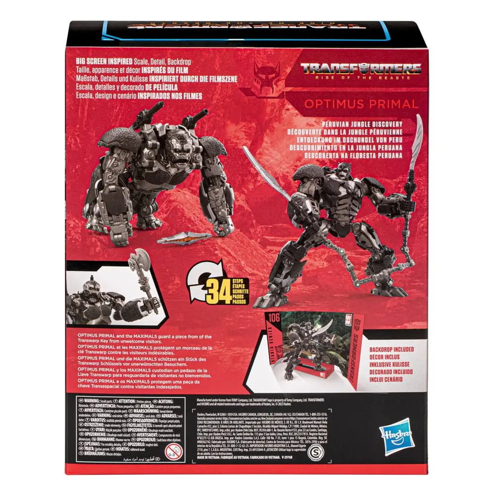 Transformers: Rise of the Beasts Generations Studio Series Leader Class Action Figure 106 Optimus Primal 22 cm product photo