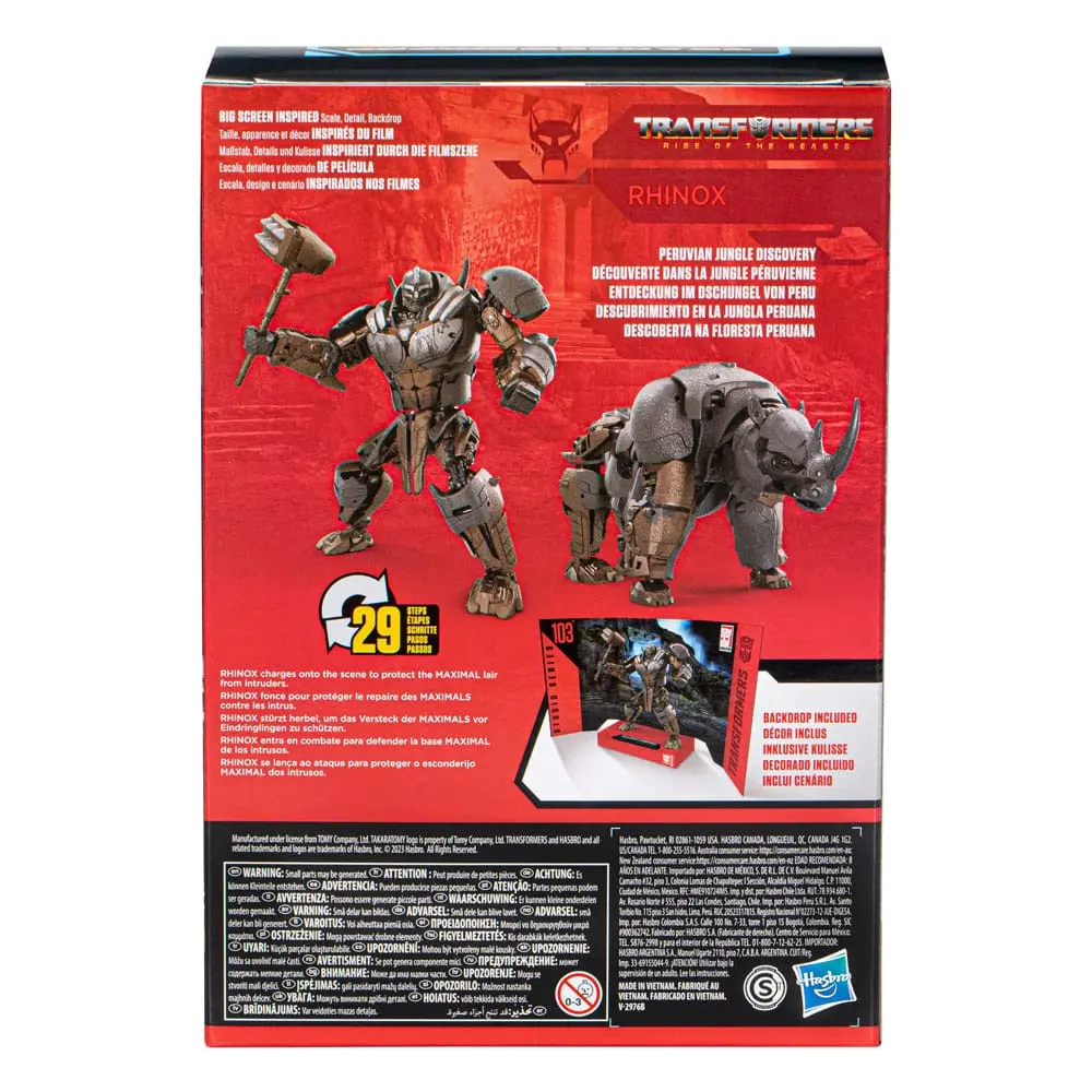 Transformers: Rise of the Beasts Studio Series Voyager Class Action Figure 103 Rhinox 16 cm product photo