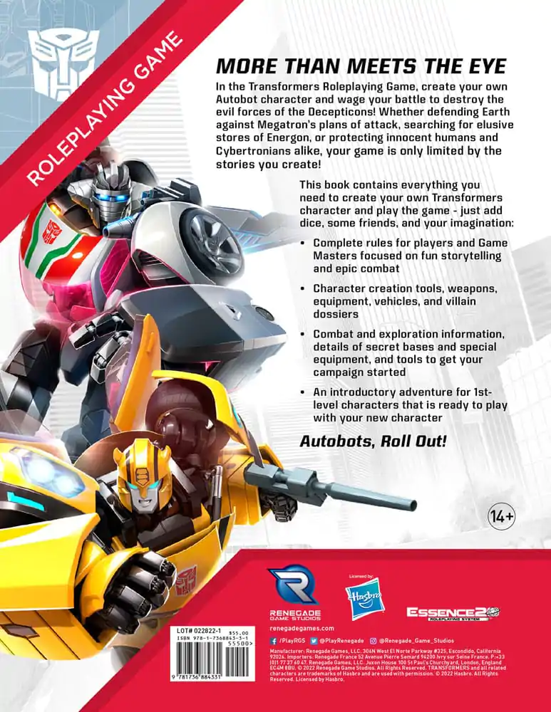 Transformers RPG Core Rulebook *Englische Version* product photo