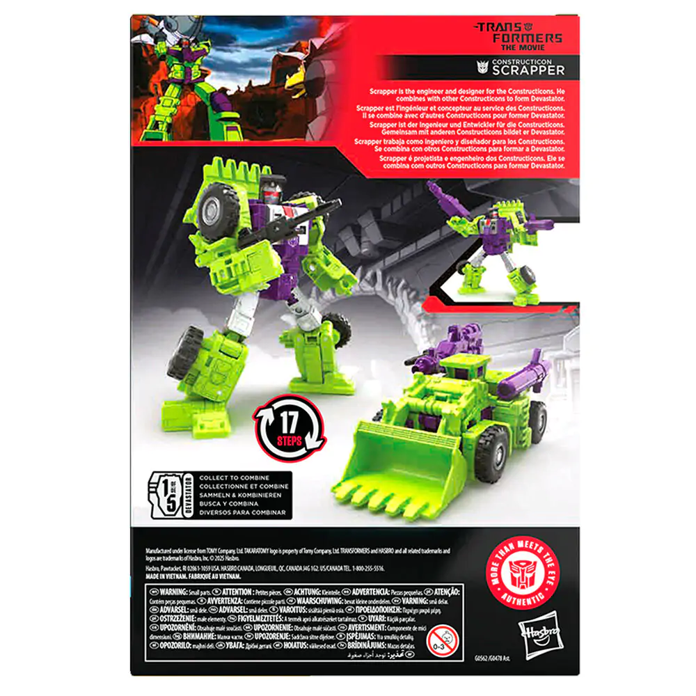 Transformers Studio Series Constructicon Scrapper figure 16,5cm termékfotó