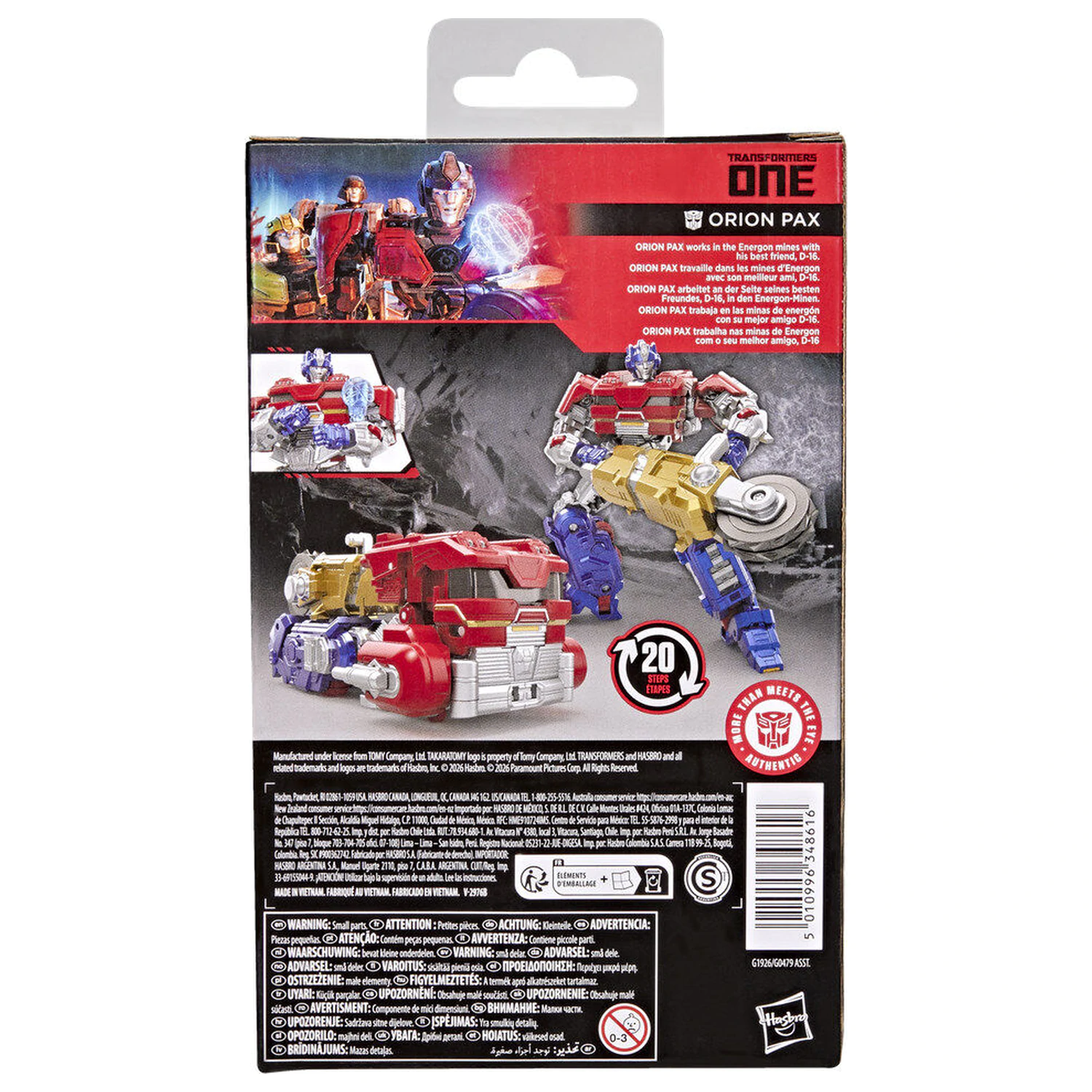 Transformers Studio Series - Transformers One Deluxe Class Orion Pax figure 12,5cm product photo