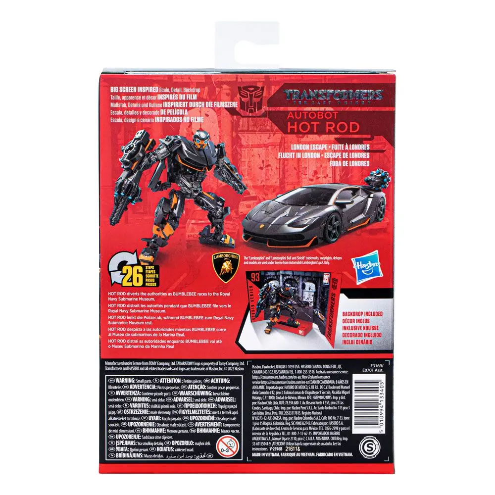 Transformers: The Last Knight Generations Studio Series Deluxe Class Action Figure Autobod Hot Rod 11 cm product photo