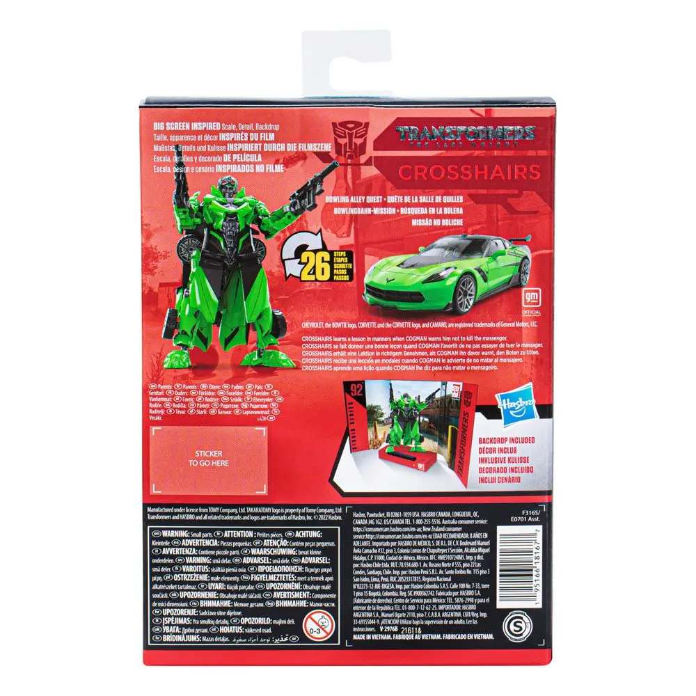 Transformers: The Last Knight Generations Studio Series Deluxe Class Action Figure Crosshairs 11 cm product photo