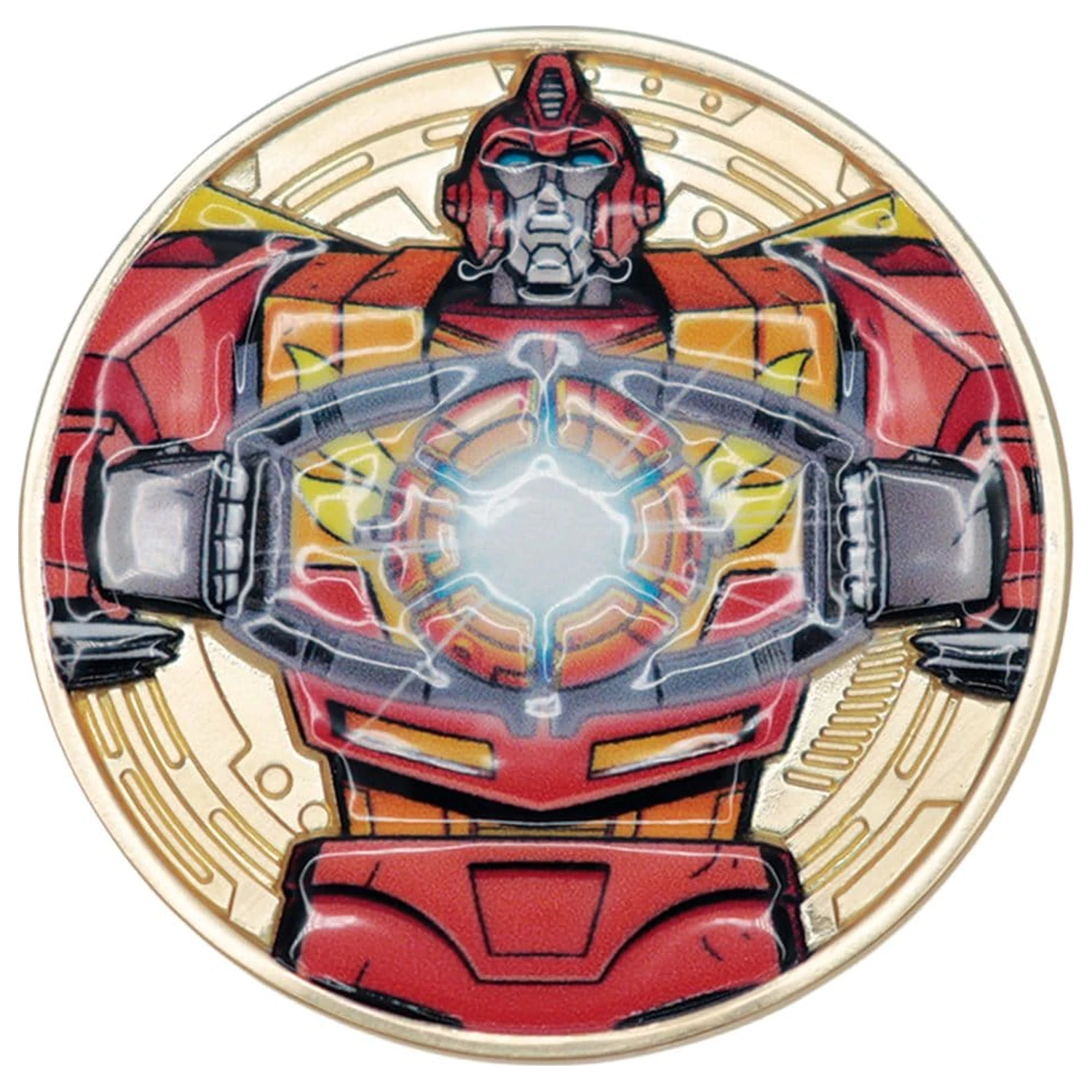 Transformers Collectable Coin The Movie 40th Anniversary Limited Edition 24k Gold Plated product photo