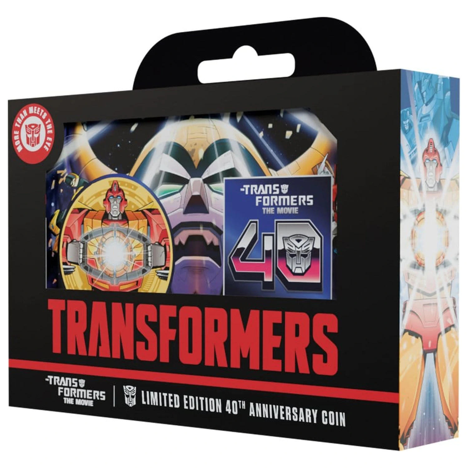 Transformers Collectable Coin The Movie 40th Anniversary Limited Edition 24k Gold Plated product photo