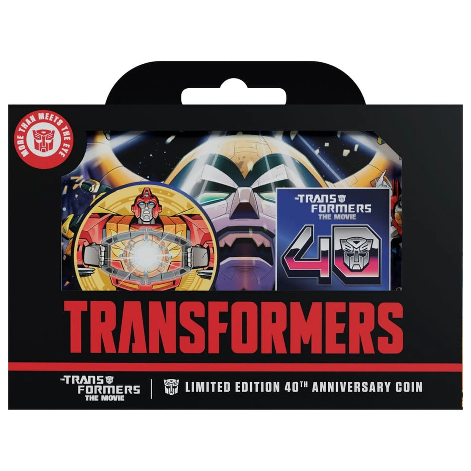 Transformers Collectable Coin The Movie 40th Anniversary Limited Edition 24k Gold Plated product photo