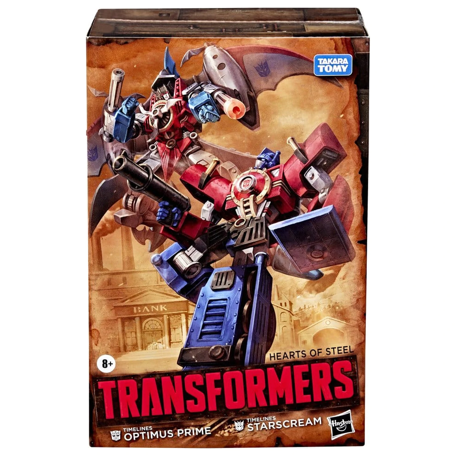 Transformers Timelines Hearts of Steel Comic Edition Action Figures Optimus Prime & Starscream 14 cm product photo