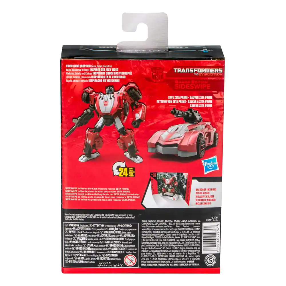 Transformers: War for Cybertron Studio Series Deluxe Class Action Figure Gamer Edition Sideswipe 11 cm product photo
