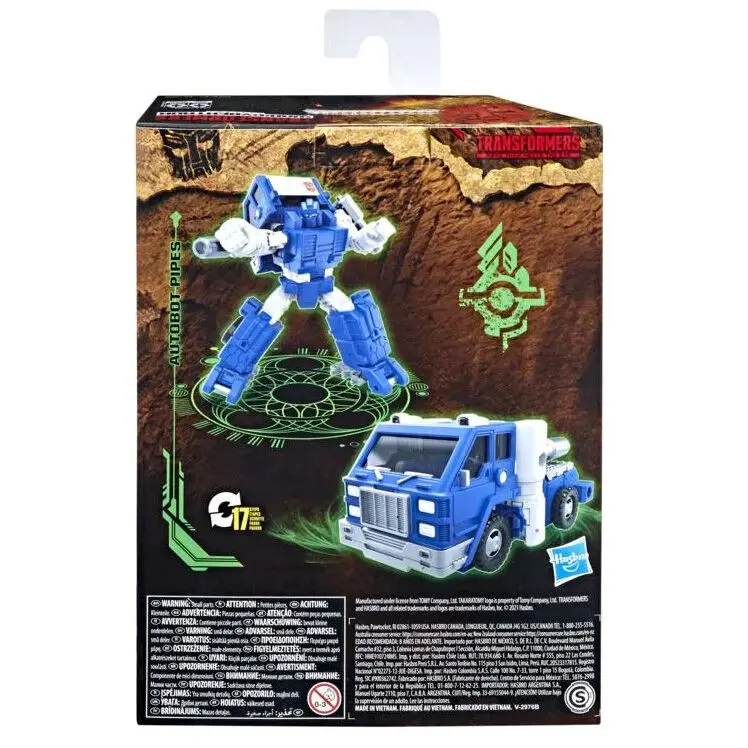Transformers War For Cybertron Kingdom Autobot Pipes figure 14cm product photo
