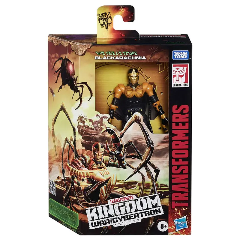 Transformers War For Cybertron Kingdom Black Arachnia figure 14cm product photo