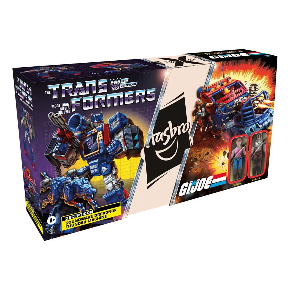 Transformers x G.I. Joe Action Figures Decepticon Soundwave Dreadnok Thunder Machine with Zarana &amp; Zartan product photo